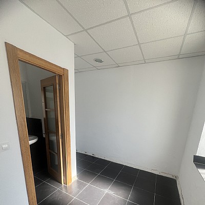 Chalet independiente con jardin, garaje, terraza y dos locales comerciales.
