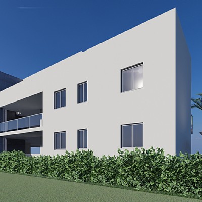Suelo terciario con licencia para construir 16 apartamentos, 16 garajes y 1 local