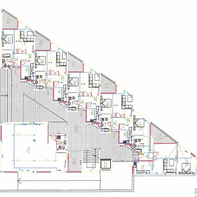 Suelo terciario con licencia para construir 16 apartamentos, 16 garajes y 1 local
