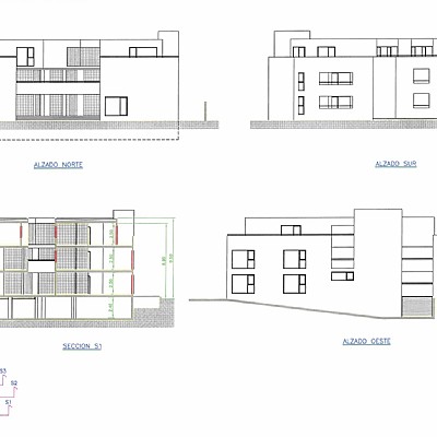 Suelo terciario con licencia para construir 16 apartamentos, 16 garajes y 1 local