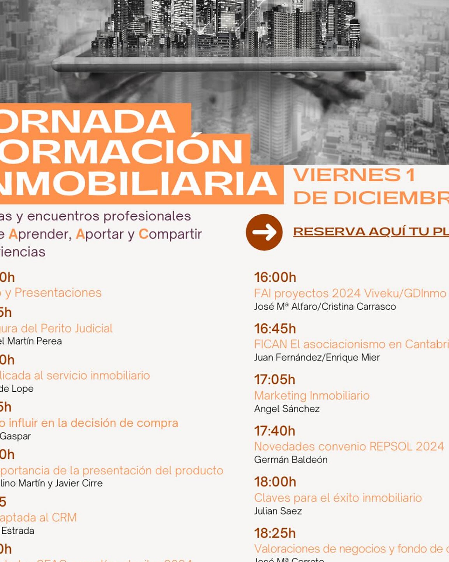 Jornadas formativas Inmobiliaria