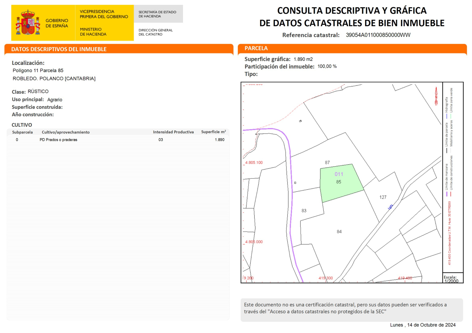 VENTA DE TERRENOS EN REQUEJADA (POLANCO)