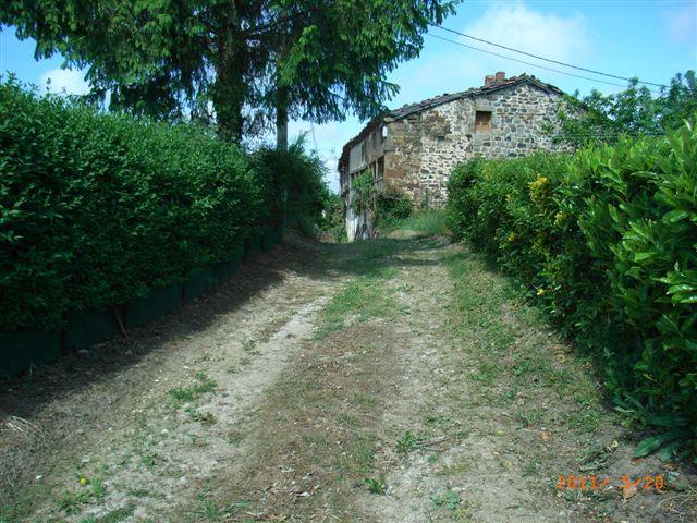 Casa de piedra con terreno