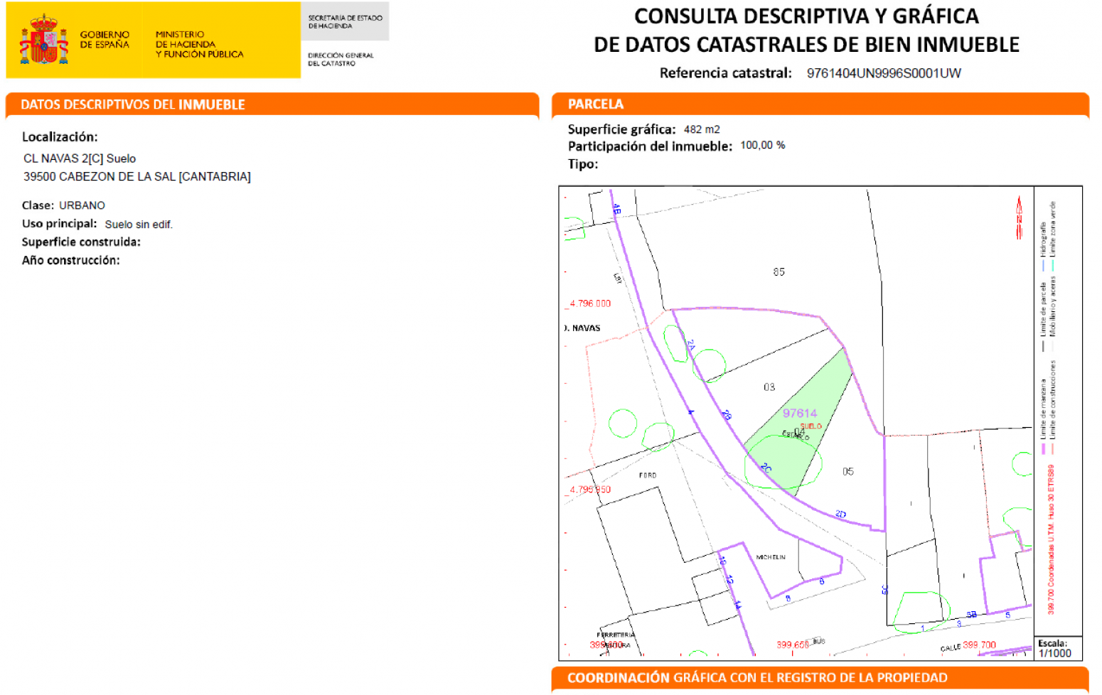 Finca Urbana en el centro de Cabezón de la Sal