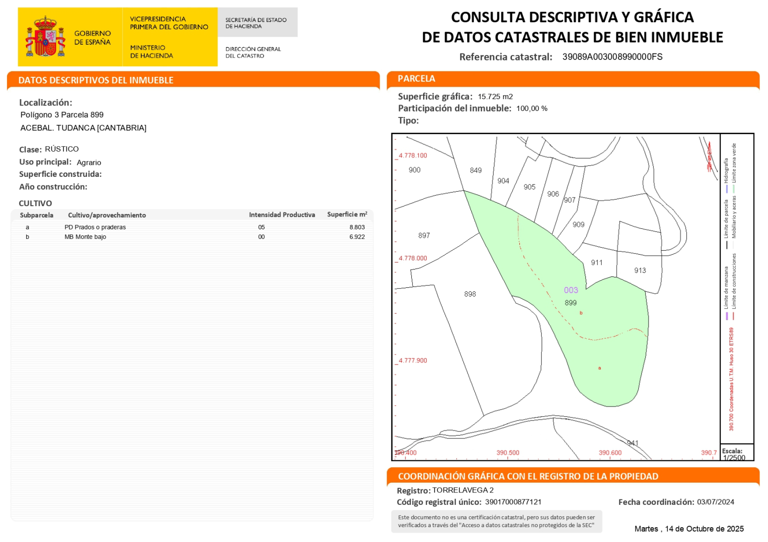 FINCA RUSTICA EN TUDANCA