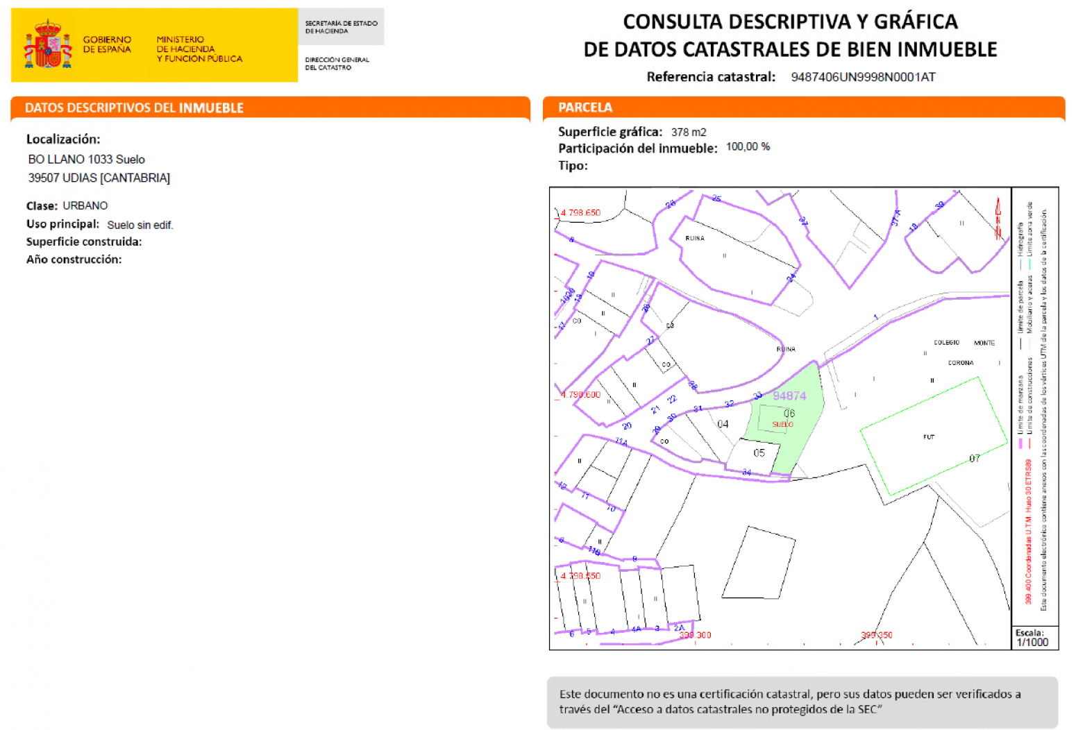FINCA URBANA EN UDIAS