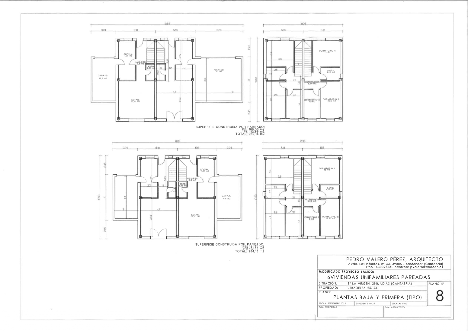 CHALET PAREADO CON JARDÍN EN UDÍAS